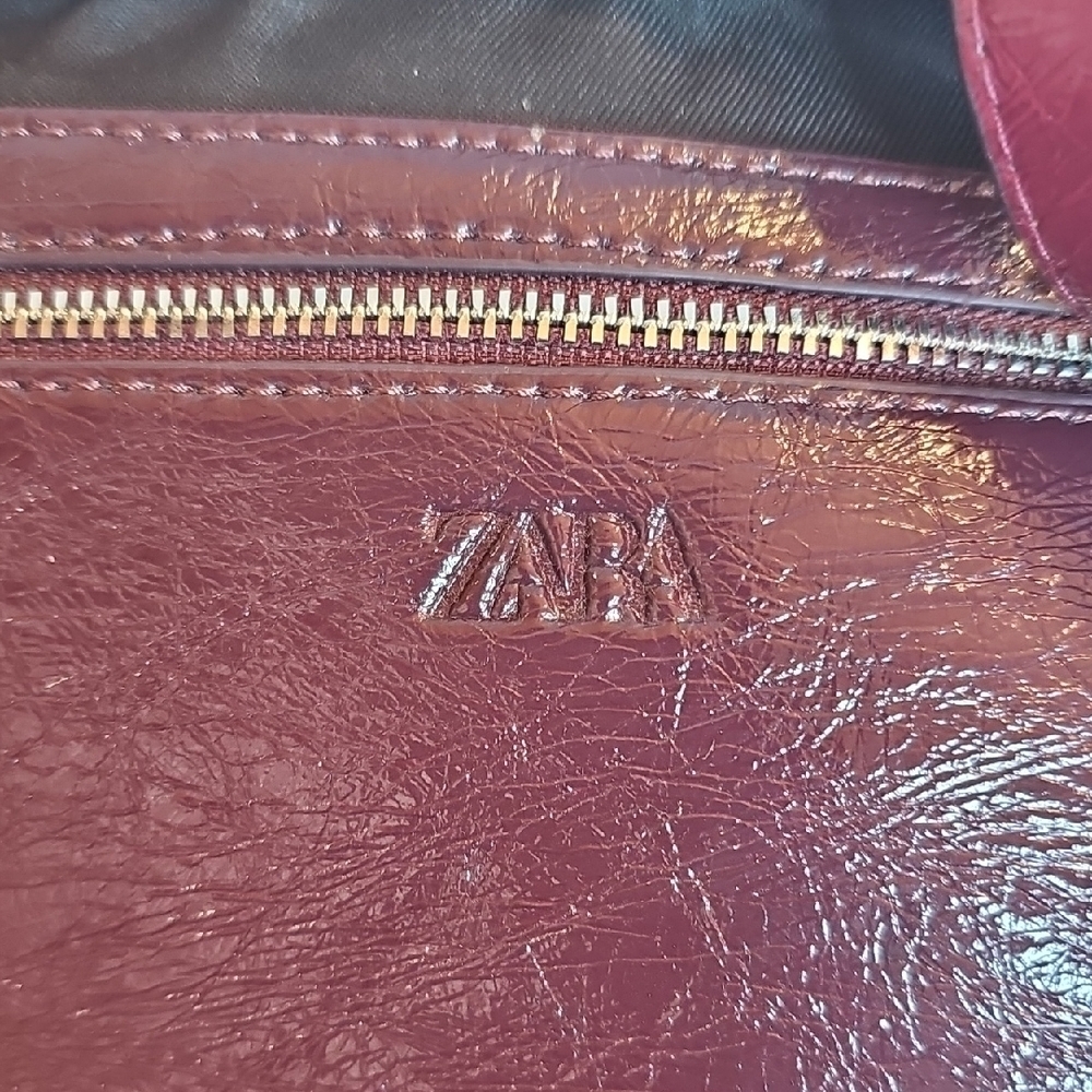 Zara Dark Burgundy Shoulder Bag - Picture 6 of 8